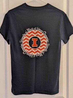 University of Illinois at Urbana-Champaign chevron emblem tee